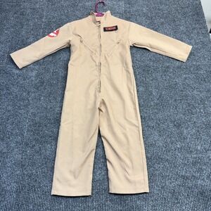 Ghostbusters Venkman Kid Size Unknown Costume Tan Jumpsuit Flight Suit Halloween